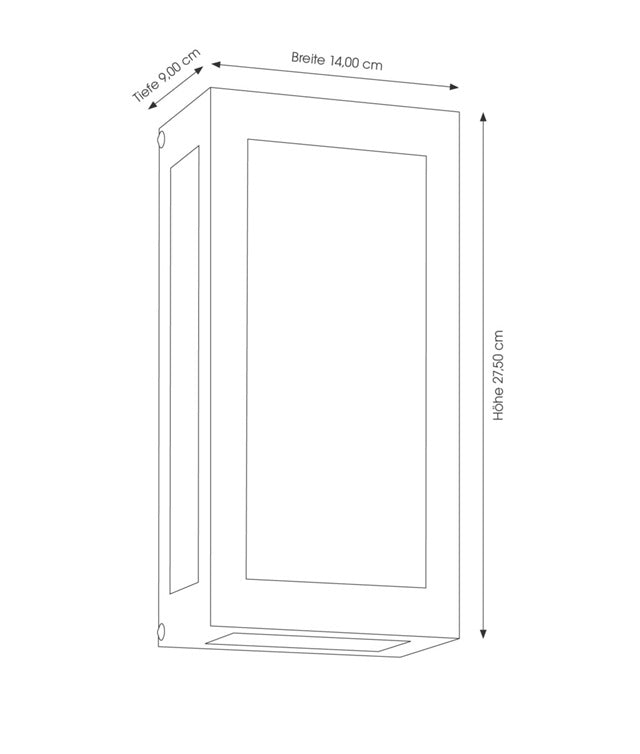 CMD 67 Aussenwandleuchte Deckenleuchte anthrazit für E27