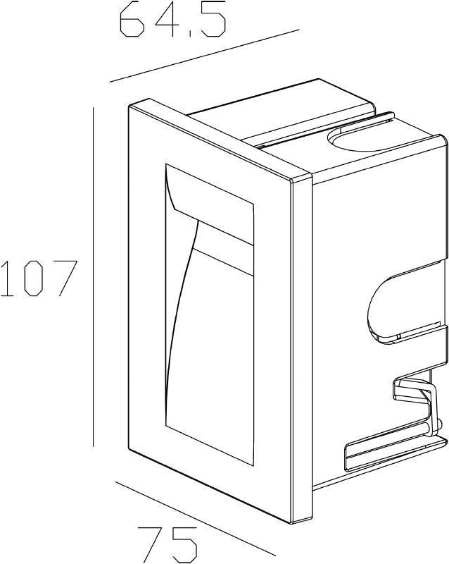 DekoLight recessed wall light Yvette II - 230V