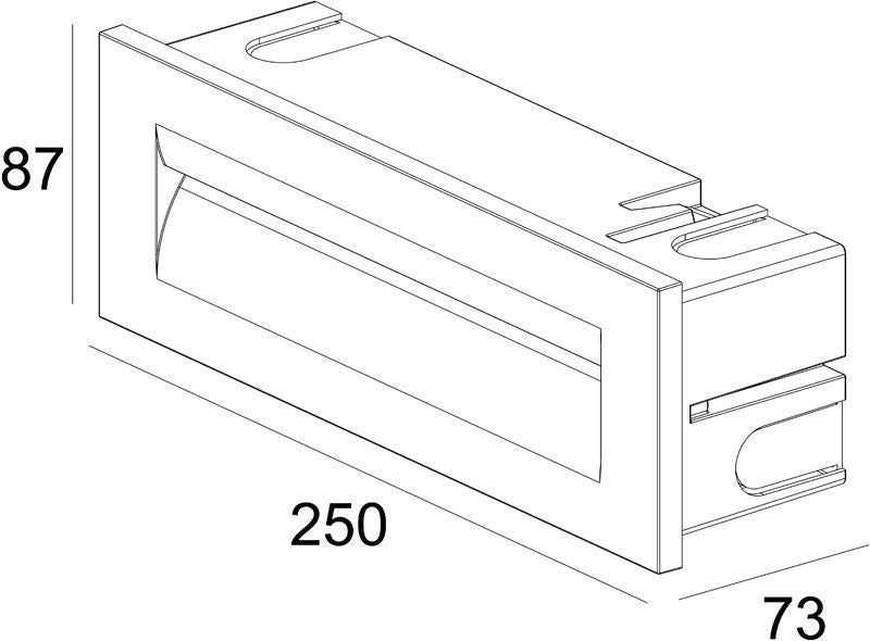 DekoLight Wandeinbauleuchte Yvette III - 230V