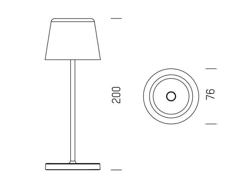 Molto Luce Aesta Mini T Tischleuchte
