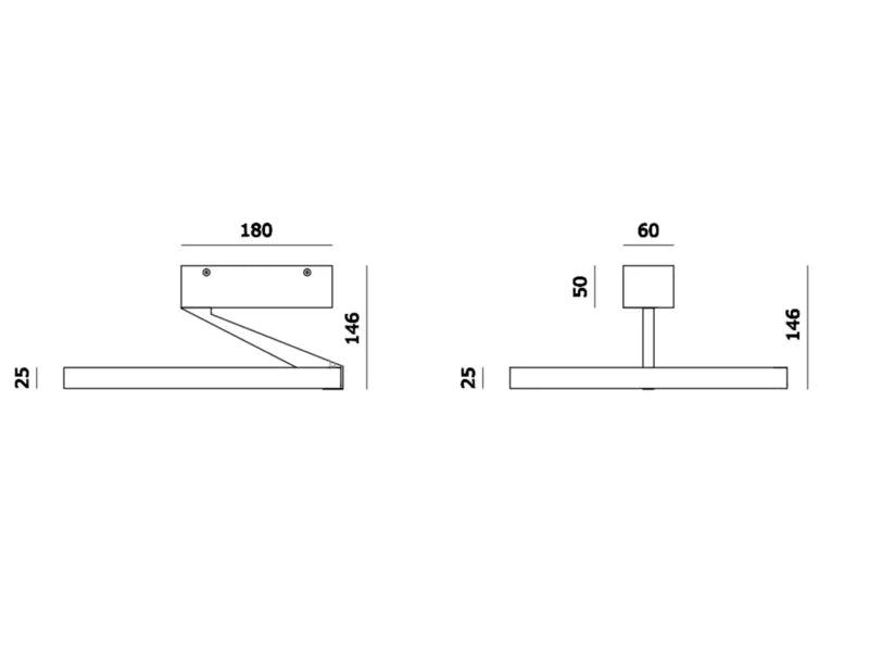 Molto Luce Melli SDI ceiling surface-mounted light