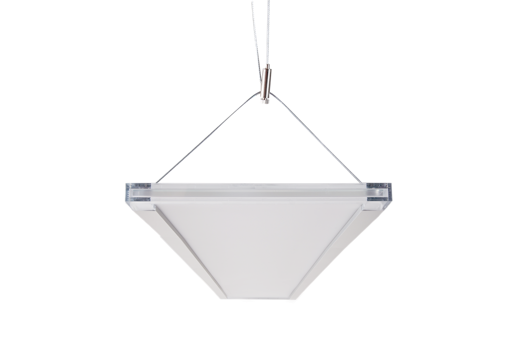 Opple Zenith Büro-Hängeleuchte mit lichtdurchlässigen Seiten