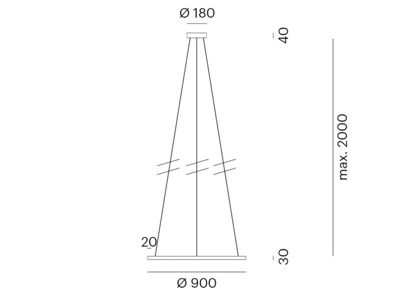 Molto Luce Perfora L PD 900 pendant light