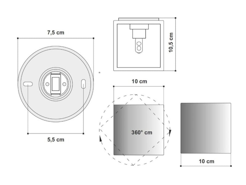Molto Luce Alea WL Glass wall light