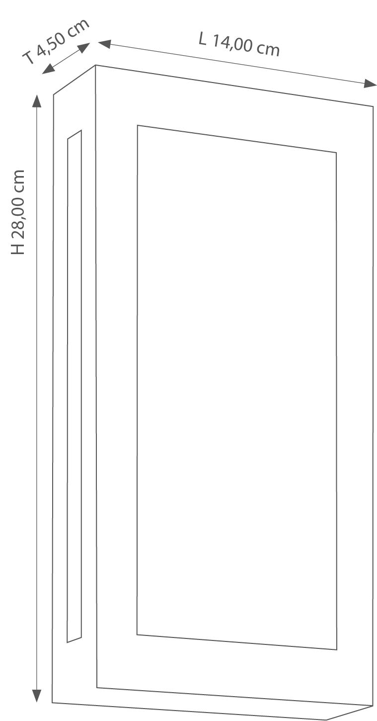 CMD 119/LED Aussenleuchte für Wand oder Decke in anthrazit