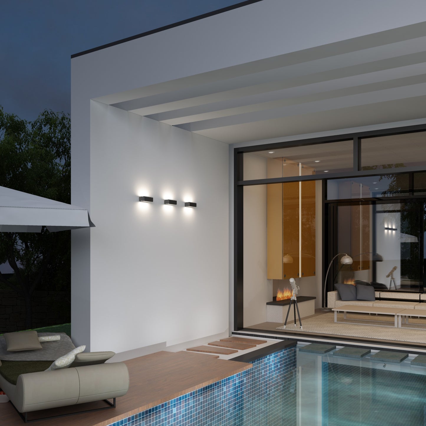 CMD 9027 Wandstrahler anthrazit up/down 3000K