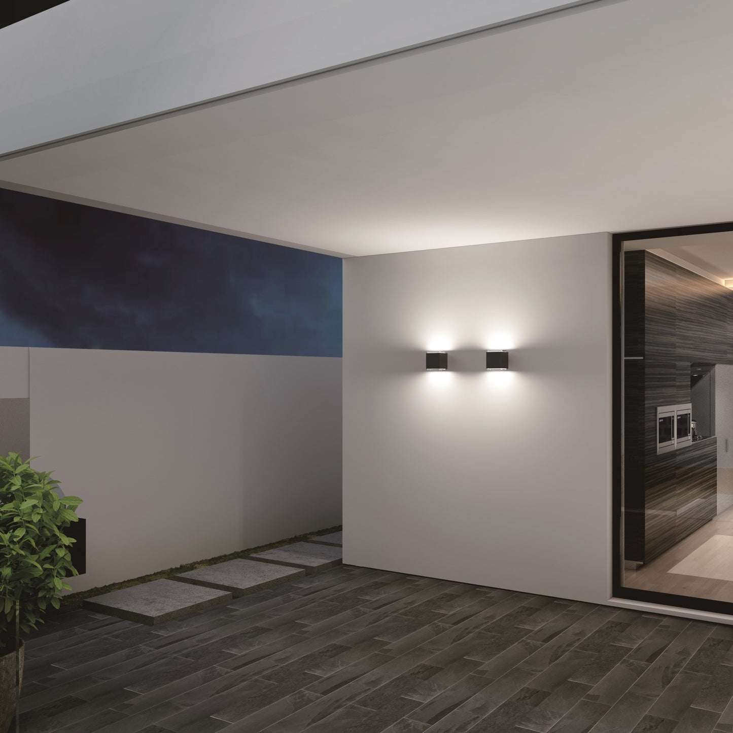 CMD 9031 Wandstrahler anthrazit up/down 3000K H=14,5cm 2x12W