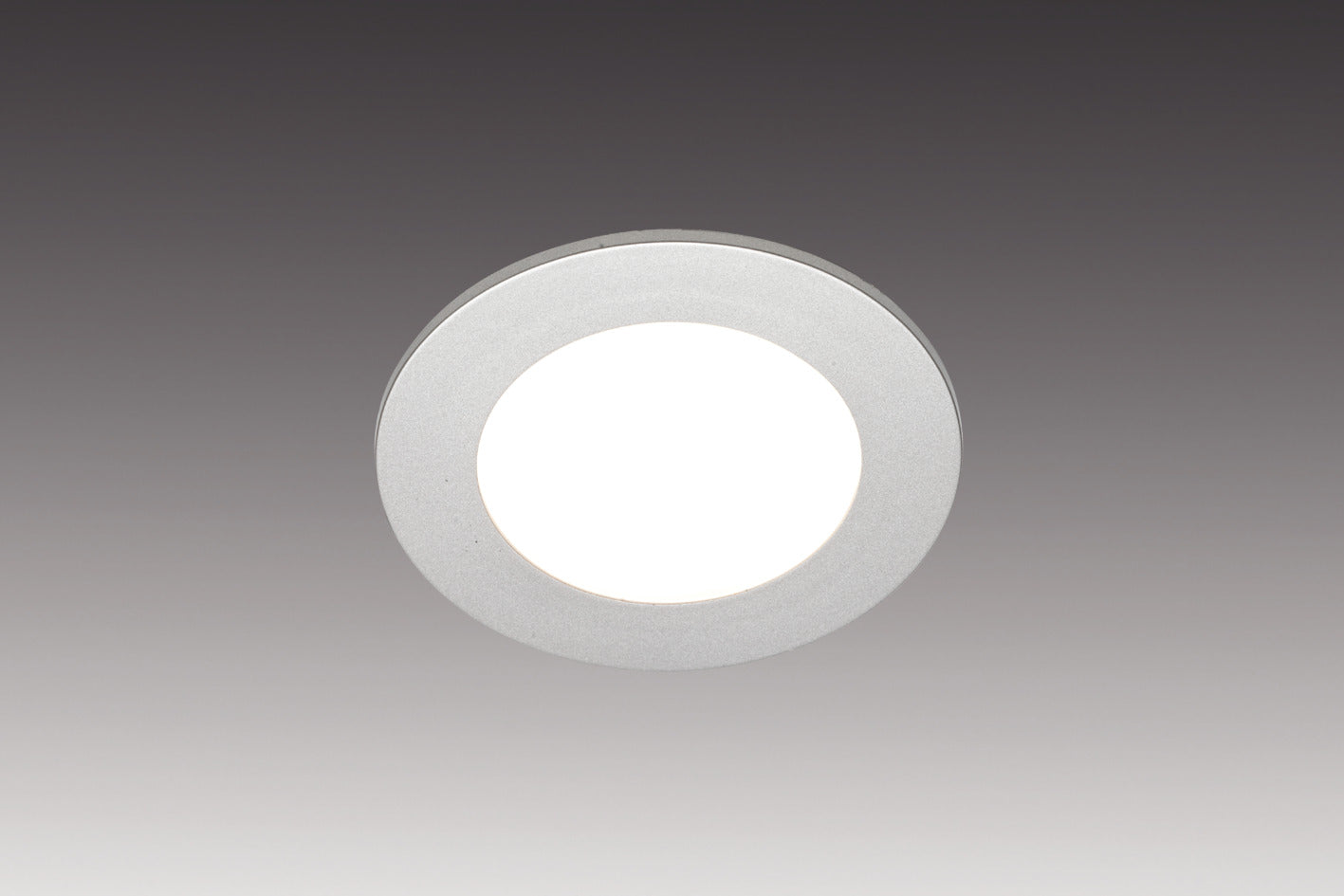 Recessed lights set of 3 HERA FR 55-LED 3W ww stainless steel look