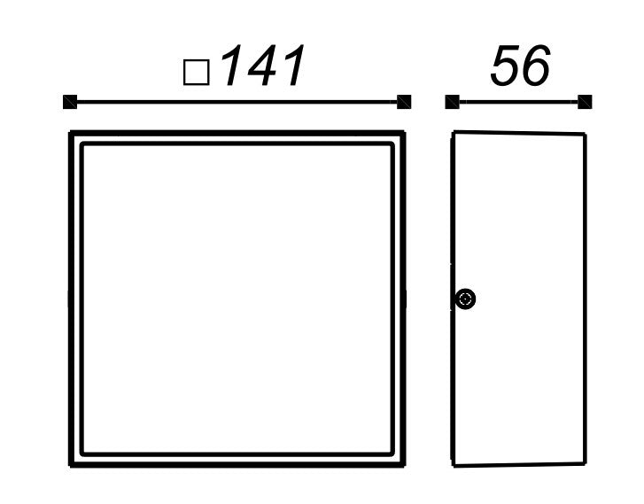 CMD 9023 kleine Aussenwandleuchte Deckenleuchte modernes Design anthrazit
