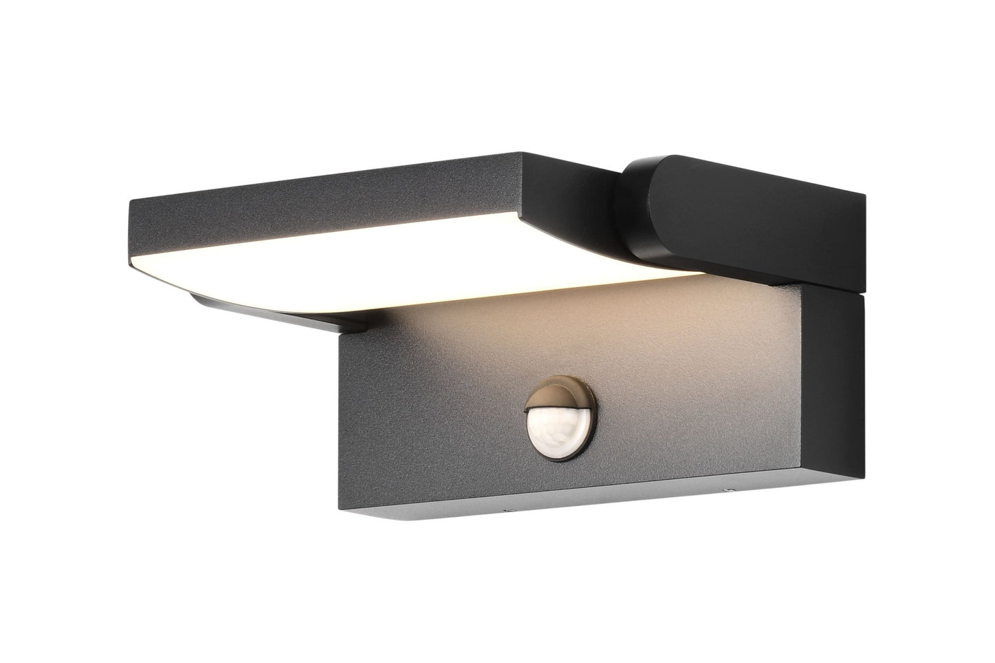 CMD 9081 eleganter Strahler in schwarz mit Bewegungsmelder 20W / Multicolour