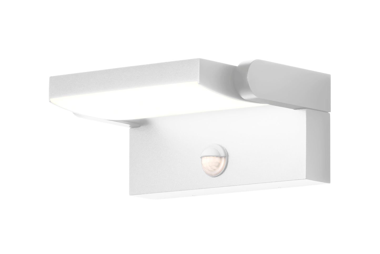 CMD 9111 eleganter Strahler in weiss mit Bewegungsmelder 20W / Multicolour