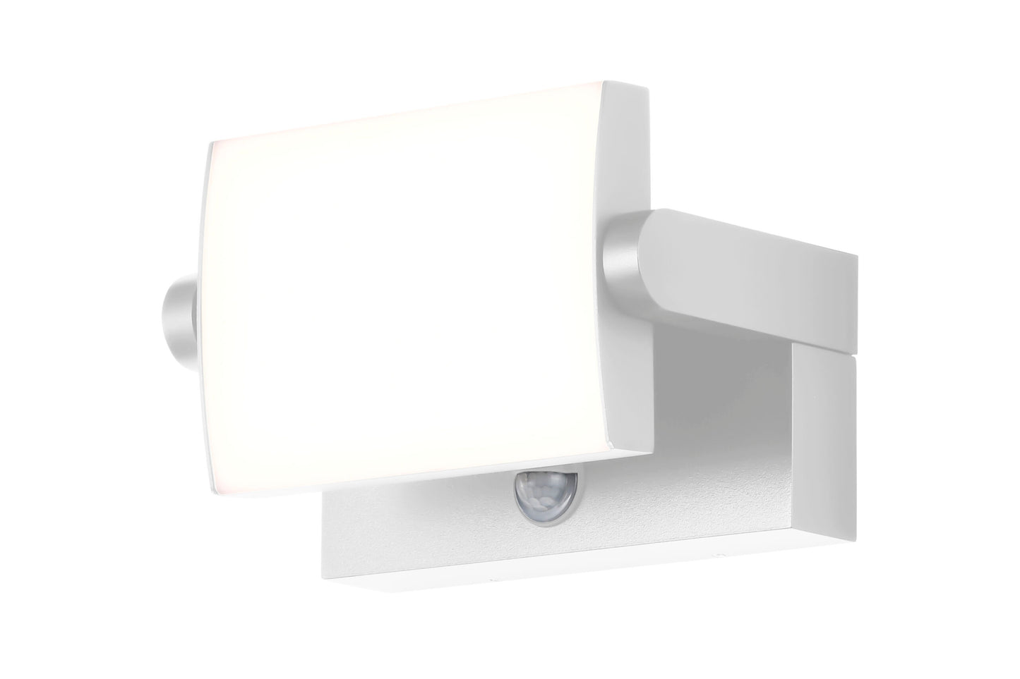 CMD 9111 eleganter Strahler in weiss mit Bewegungsmelder 20W / Multicolour