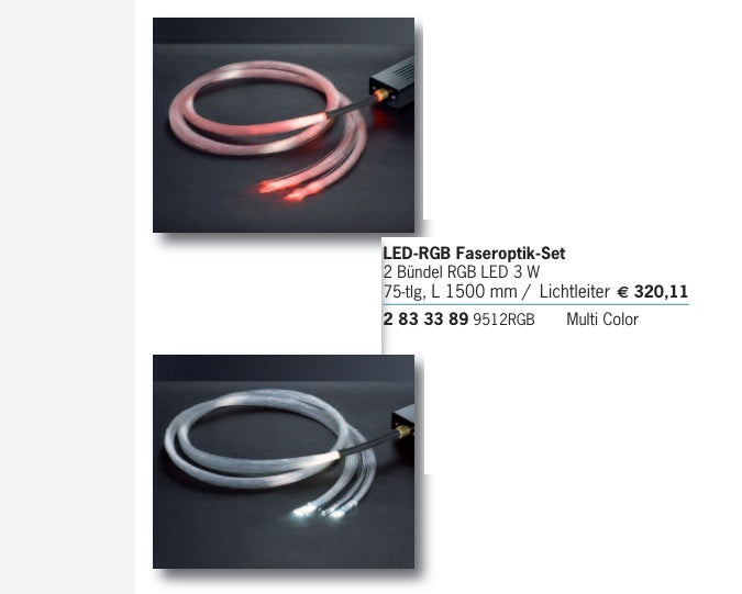 LED-Sternenhimmel-Set, 75 Glasfasern m. Farbwechsel RGB Brumberg