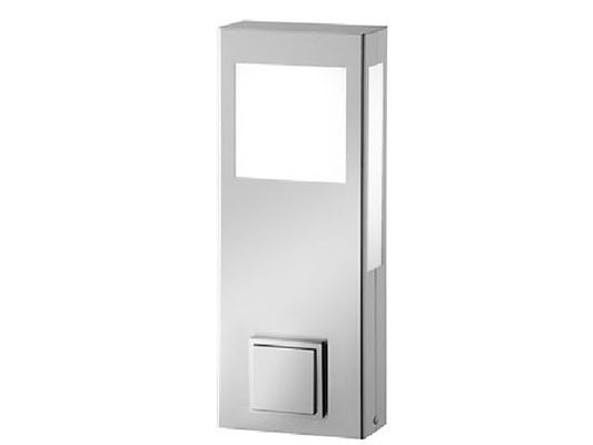 CMD 39/ST LED-Sockelleuchte Aqua Paulo 40cm in edelstahl mit Steckdose 3000K