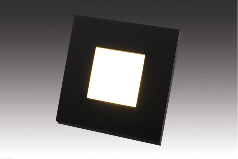 HERA Wandeinbauleuchte 230V WALL F für Deckenausschnitt 68mm in schwarz, edelstahl oder weiss