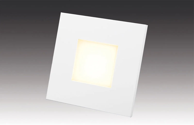 HERA Wandeinbauleuchte 230V WALL F für Deckenausschnitt 68mm in schwarz, edelstahl oder weiss