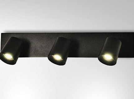 Dreier-Spot MODO für GU10 in schwarz von Fabas Luce